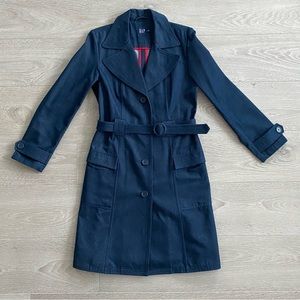 Vintage GAP Trench Coat, Denim, Y2K, Women’s Medium